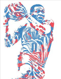 Russell Westbrook Oklahoma City Thunder Pixel Art 36 - Poster | Canvas Wall Art Print