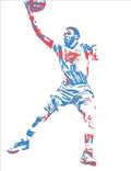 Russell Westbrook Oklahoma City Thunder Pixel Art 38 - Poster | Canvas Wall Art Print
