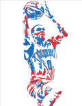 Russell Westbrook Oklahoma City Thunder Pixel Art 7 - Poster | Canvas Wall Art Print