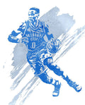 Russell Westbrook Oklahoma City Thunder Water Color Art 1 - Poster | Canvas Wall Art Print