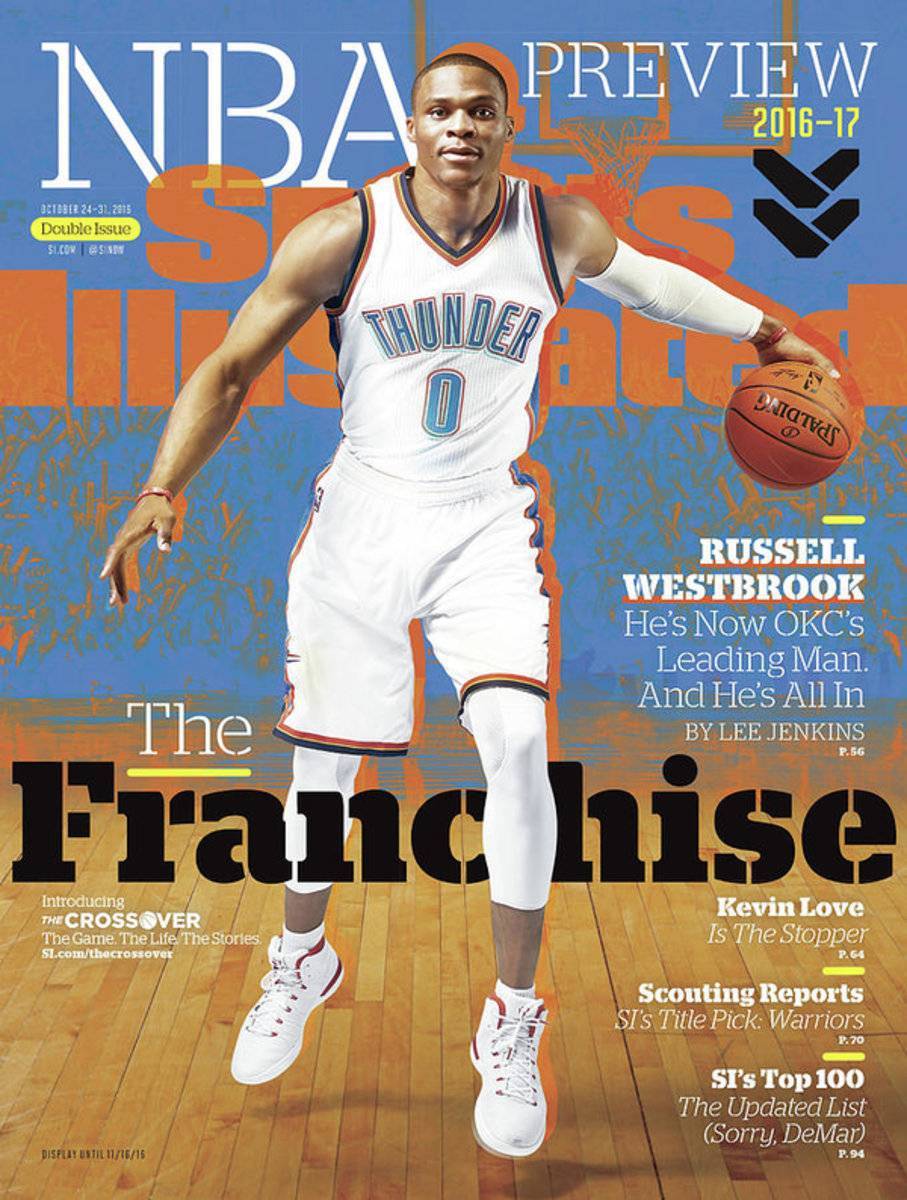 Russell Westbrook, The Franchise 2016-17 Nba Basketball Sports Illustrated Cover - Poster | Canvas Wall Art Print