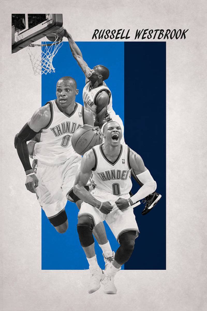 Russell Westbrook Thunder - Poster | Canvas Wall Art Print