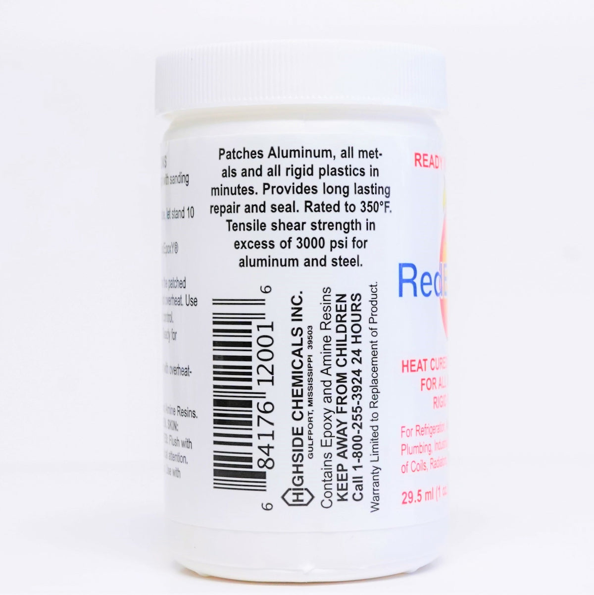 Supco HS12001 Red Epoxy Repair Kit for Metals & Rigid Plastics