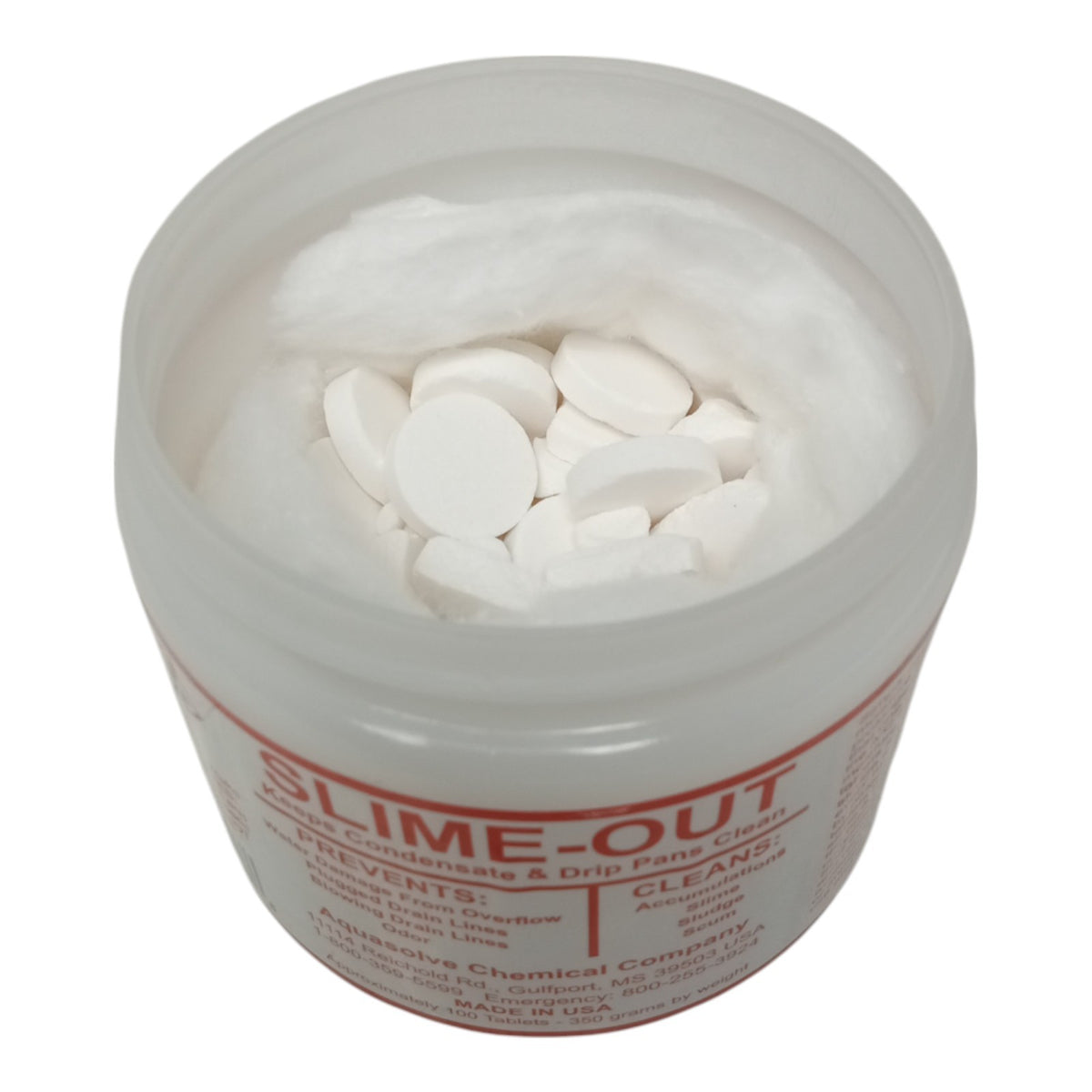 Slime Out Condensate Pan Tab Clean Treatment 100 Tablets SO100
