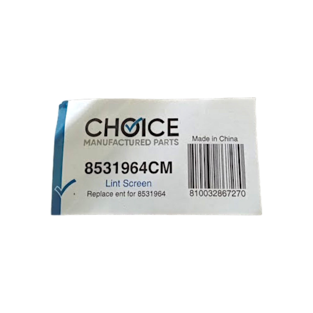 Choice 8531964 Clothes Dryer Lint Basket Kidney Filter Screen for Whirlpool