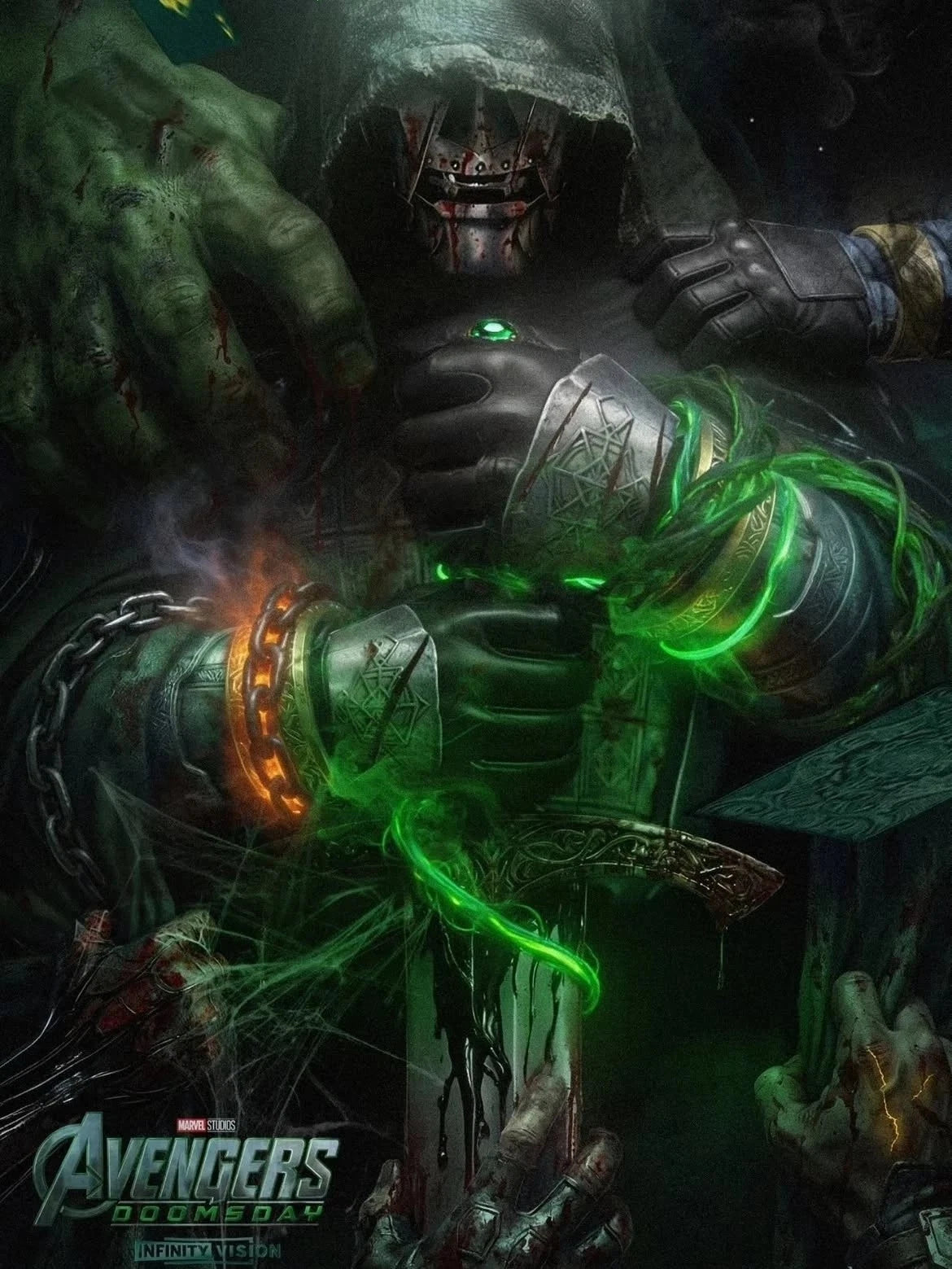 Avengers Doomsday Doctor Doom Marvel Movie - Poster | Canvas Wall Art Print