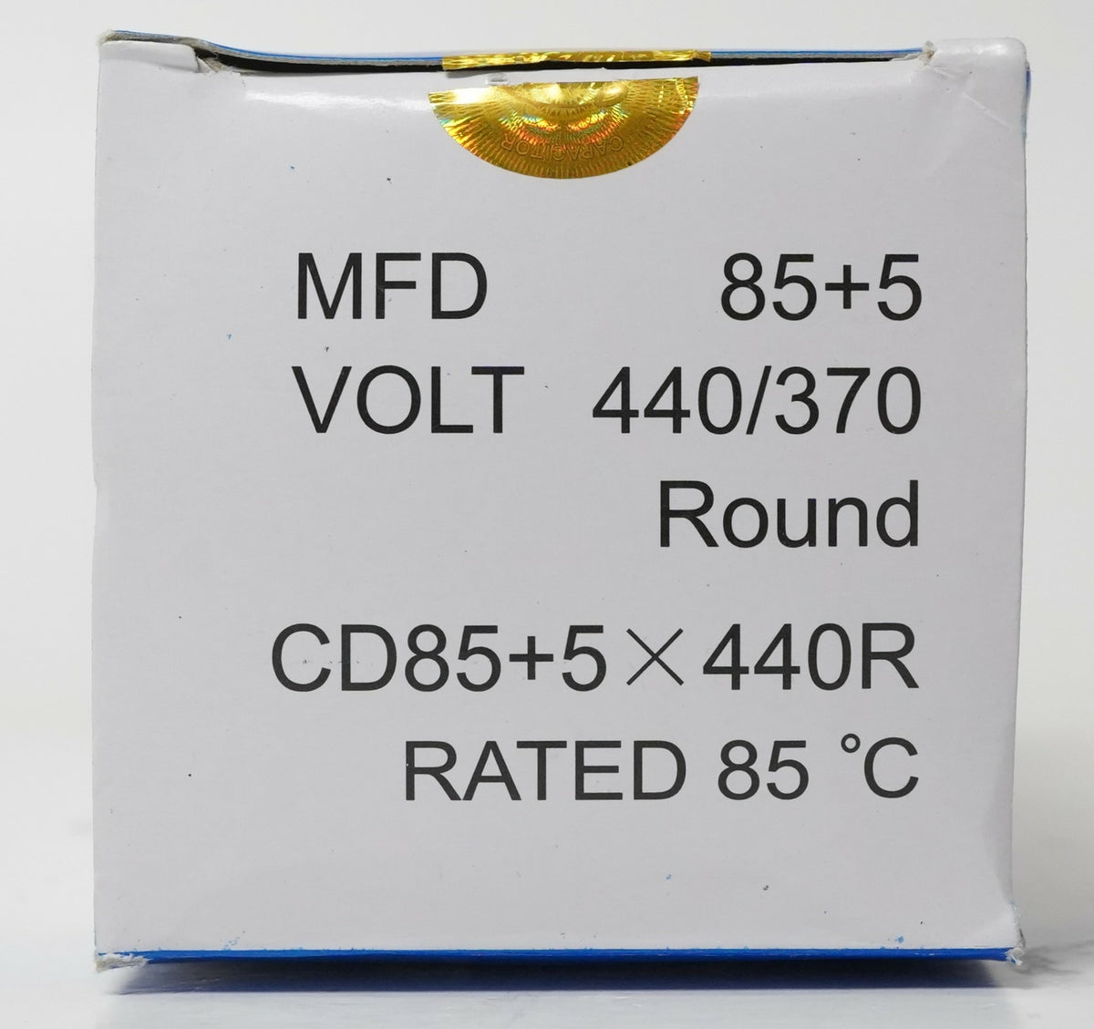 Air Conditioning HVAC Round Dual Motor Run Capacitor 85 + 5 MFD 440 Volt