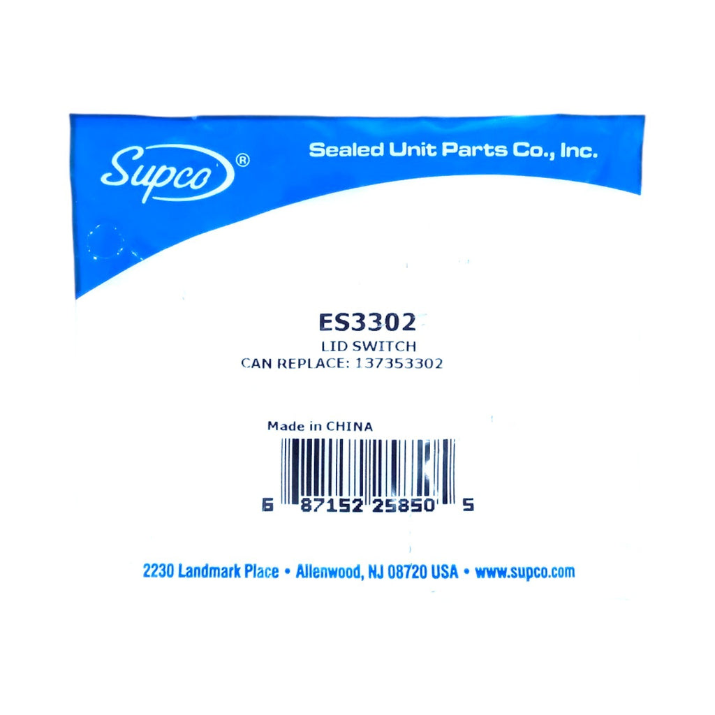 ES3302 Supco Washing Machine Lid Lock Switch for Electrolux Frigidaire 137353302