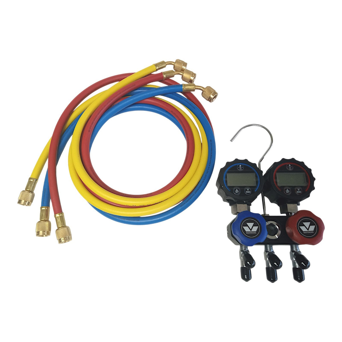 Mastercool Mini-Fold 94661 A2L Digital Charging Manifold w 60" RYB Hoses
