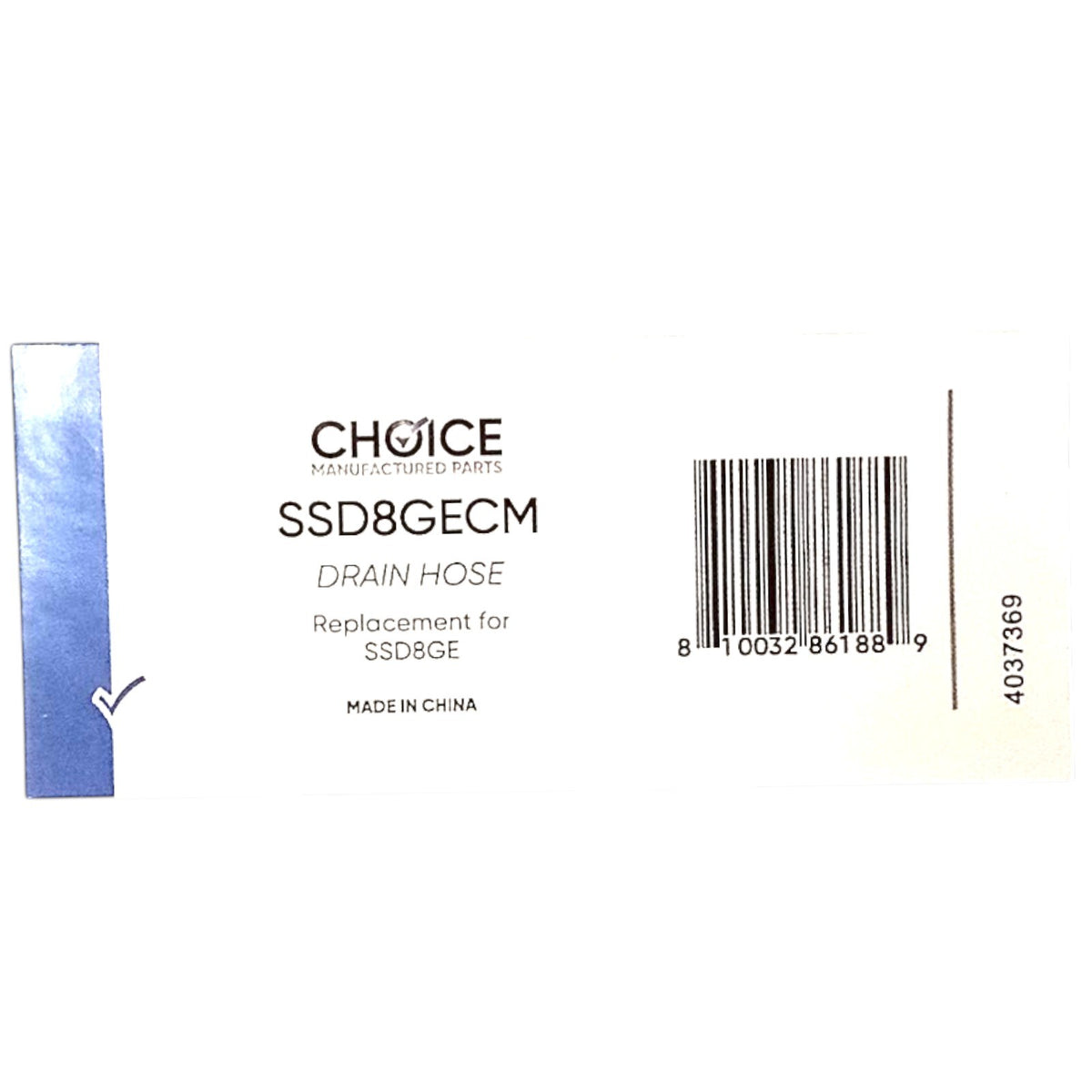 Choice SSD8GECM Washing Machine Drain Hose for GE 8'