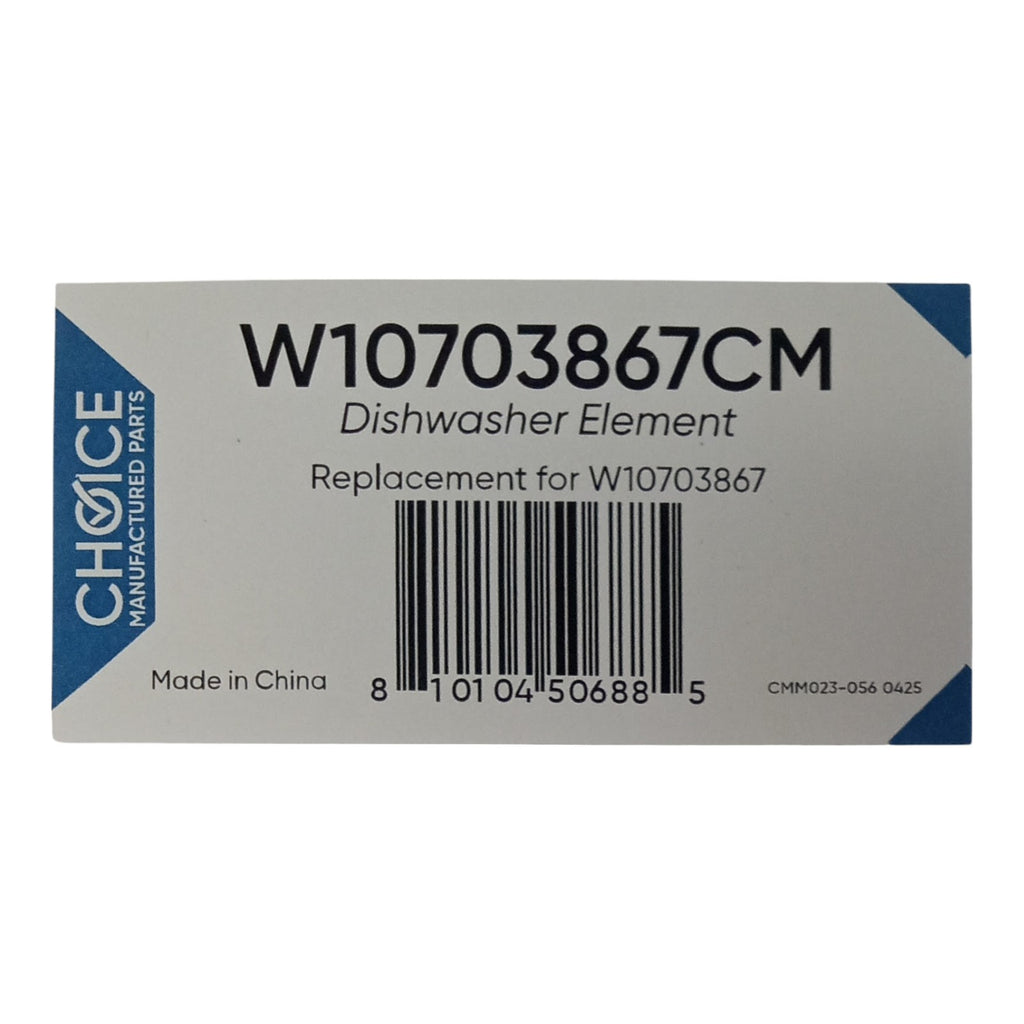Choice W10703867 Dishwasher Heating Element for Whirlpool
