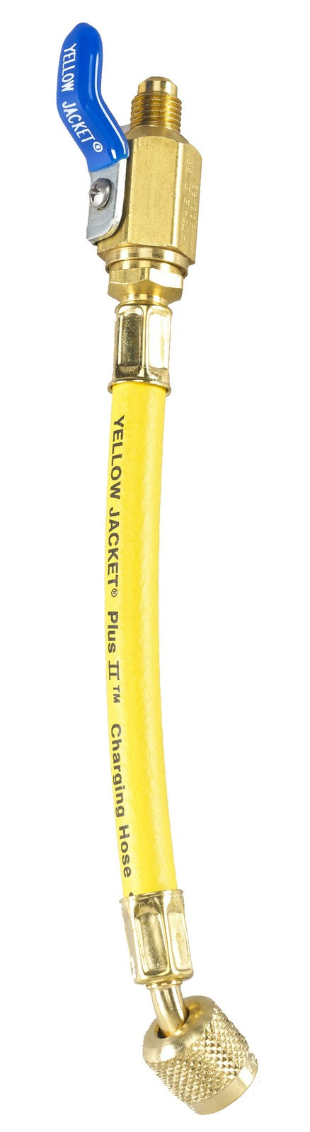 Yellow Jacket 25980 Single Yellow Ball Valve Hose 9" Extension for Charging Hose