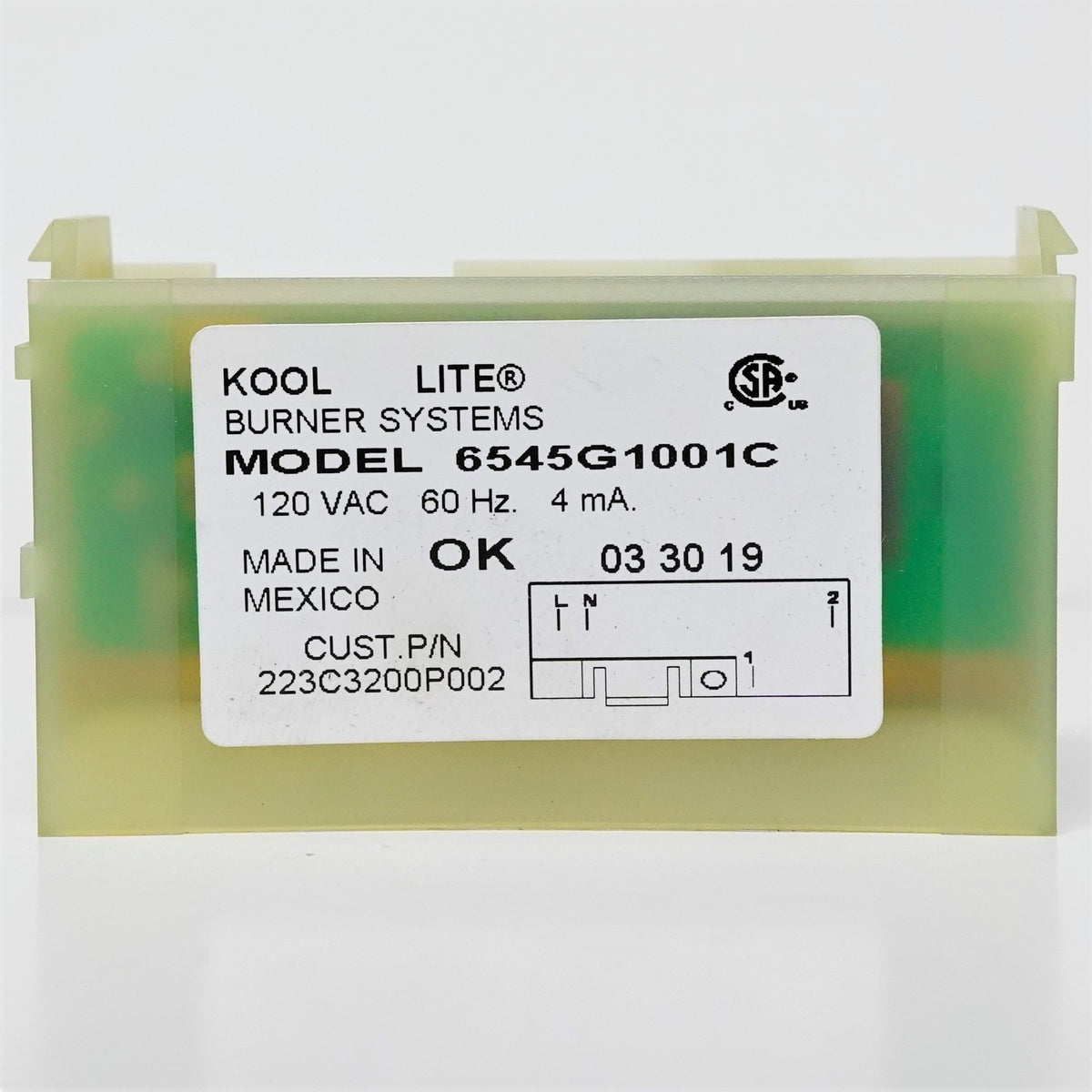 Kool Lite 6545G1001C Oven Spark Module for GE WB20X5037 223C3200P002