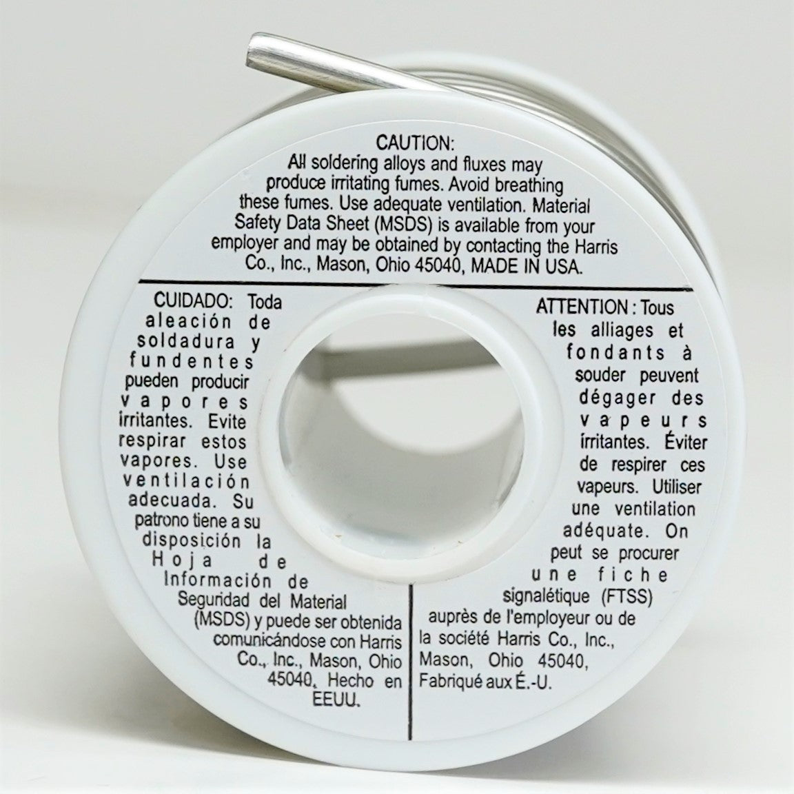 Harris SB861 Stay Brite 8 Silver Bearing Solder 1/8" x 1 lb. Spool