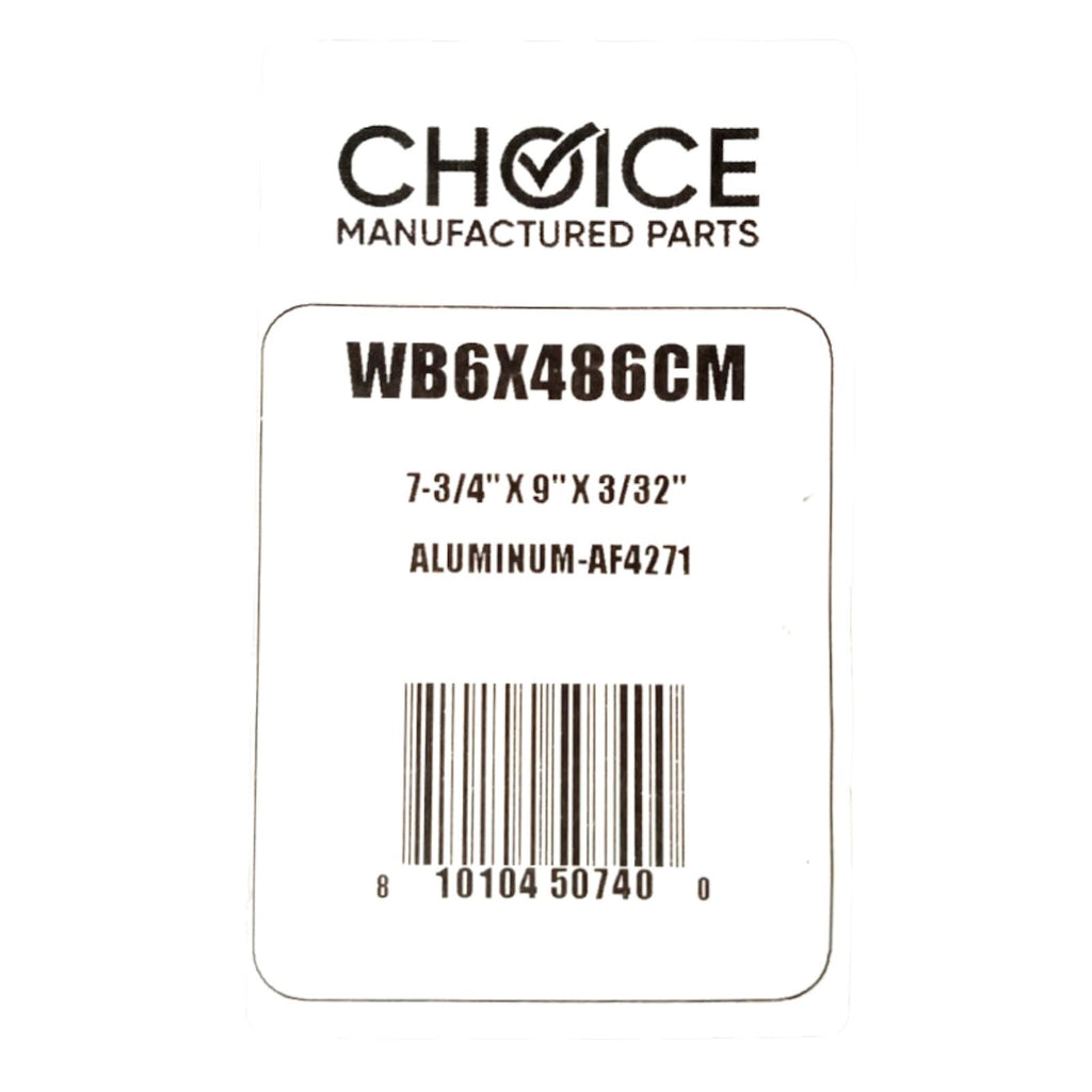 Choice Part WB6X486 Aluminum Grease Range Vent Hood Filter for GE