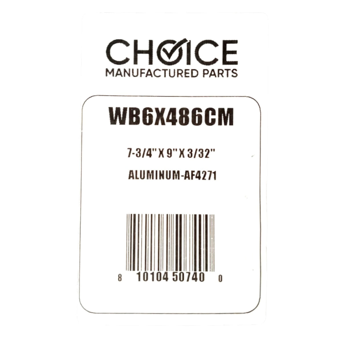 Choice Part WB6X486 Aluminum Grease Range Vent Hood Filter for GE