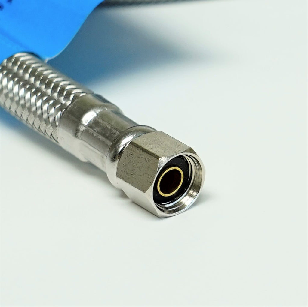 Ice Maker 25 FT Braided Stainless Steel Water Connector 1/4" x 1/4" Compression