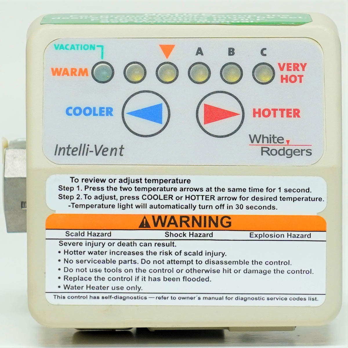 White-Rodgers 37E73A-903 Gas Water Heater Thermostat Control Intelli-Vent Valve