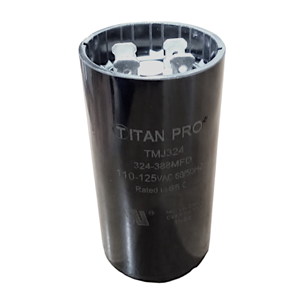 Titan Pro TMJ324 Motor Start Capacitor 324-388 MFD UF / 110-125 VAC