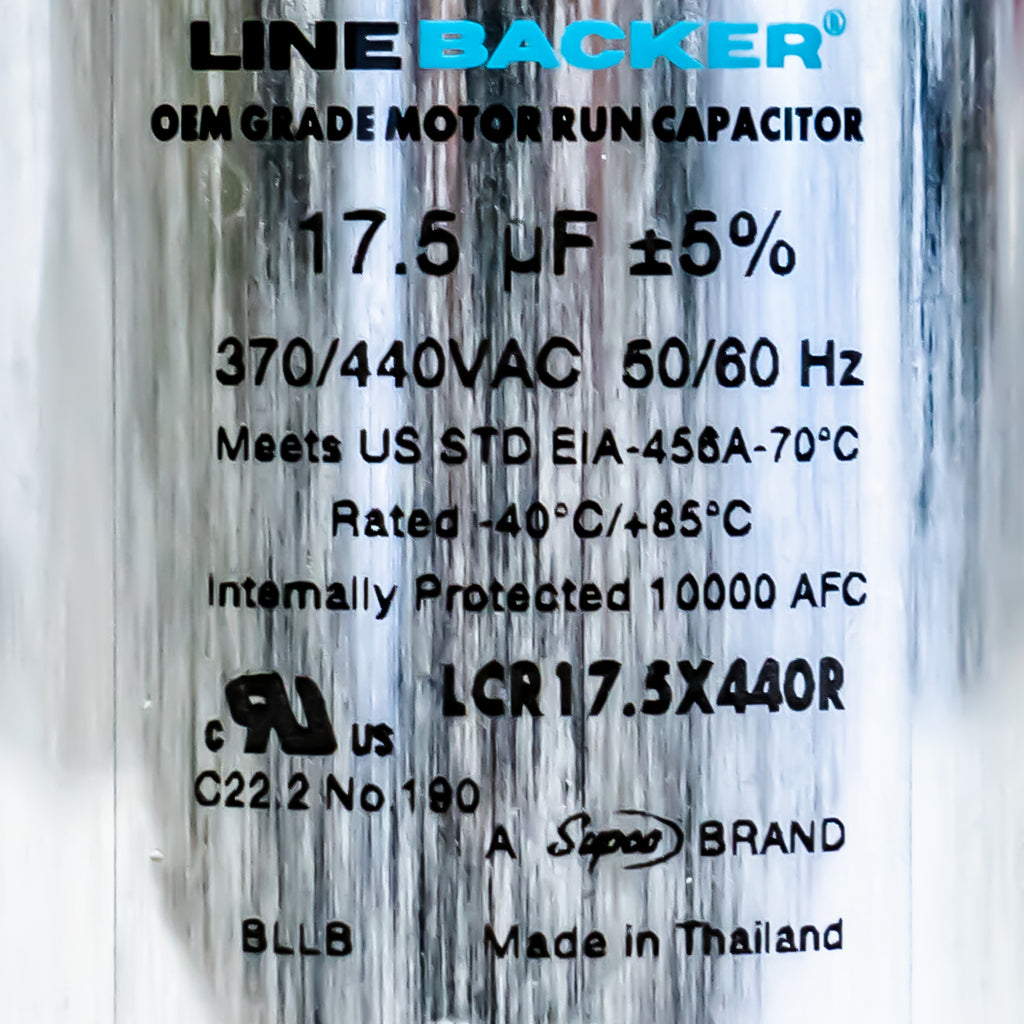 Supco Capacitor Round Run 17.5 uf mfd 370/440 Volts for HVAC Motors