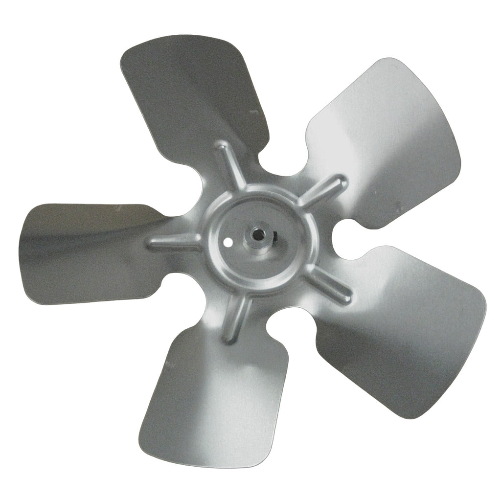 A63479 Metal Fan Blade 10" Diameter 5 Blades 1/4" Bore Hub CW 28 Degree Prop