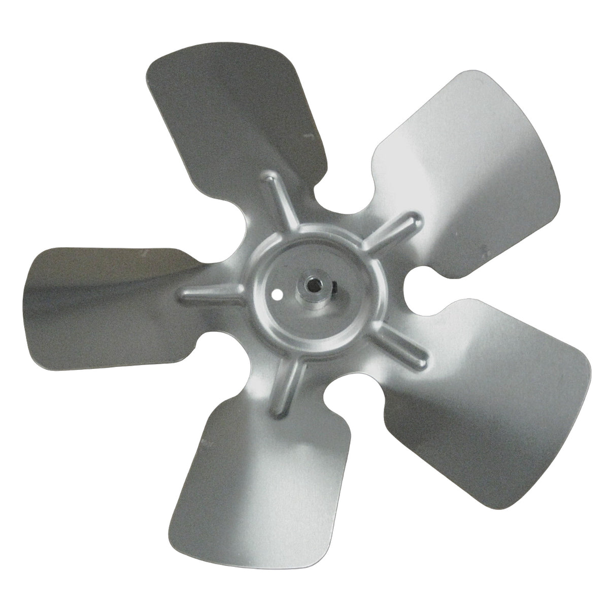 A63479 Metal Fan Blade 10" Diameter 5 Blades 1/4" Bore Hub CW 28 Degree Prop