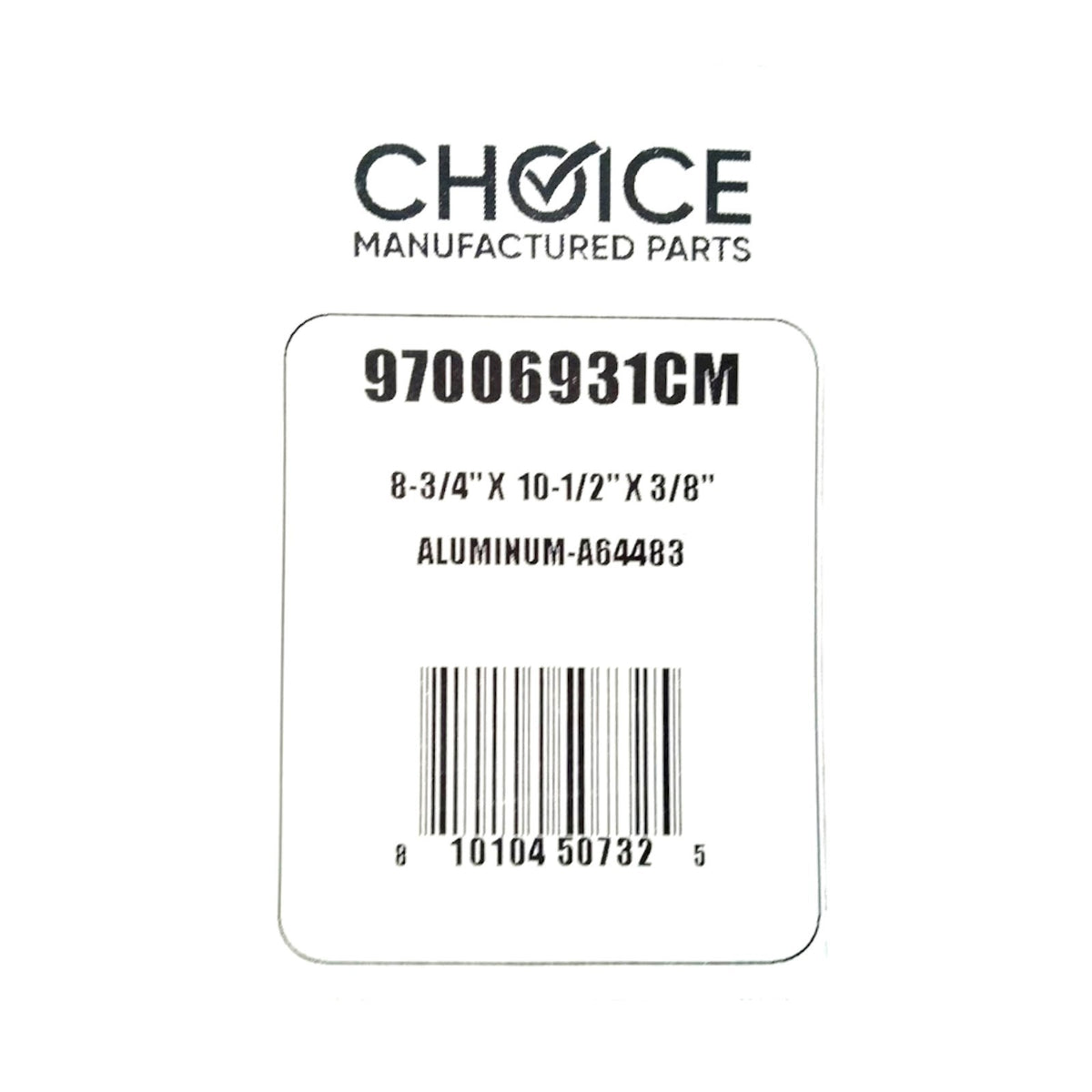 Choice Part 97006931 Replacement for Broan Aluminum Range Vent Hood Filter
