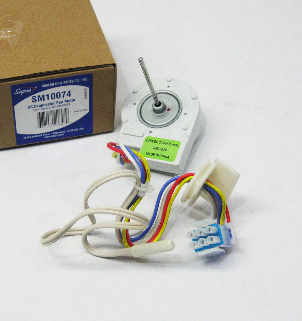 SM10074 for WR60X10074 GE Evaporator Freezer Fan DC Motor PS304658 AP3191003