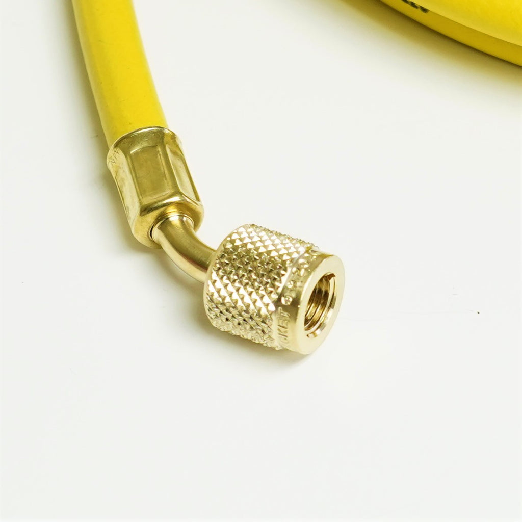 Yellow Jacket 21072 PLUS II 1/4" HVAC Charging Hose 72" Yellow