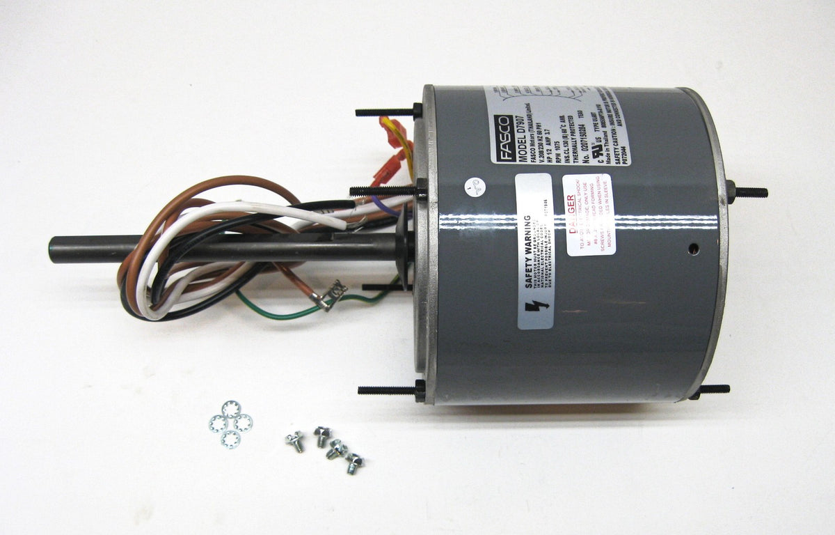 AC Air Conditioner Condenser Fan Motor 1/2 HP 1075 RPM 230 Volts for Fasco D7907