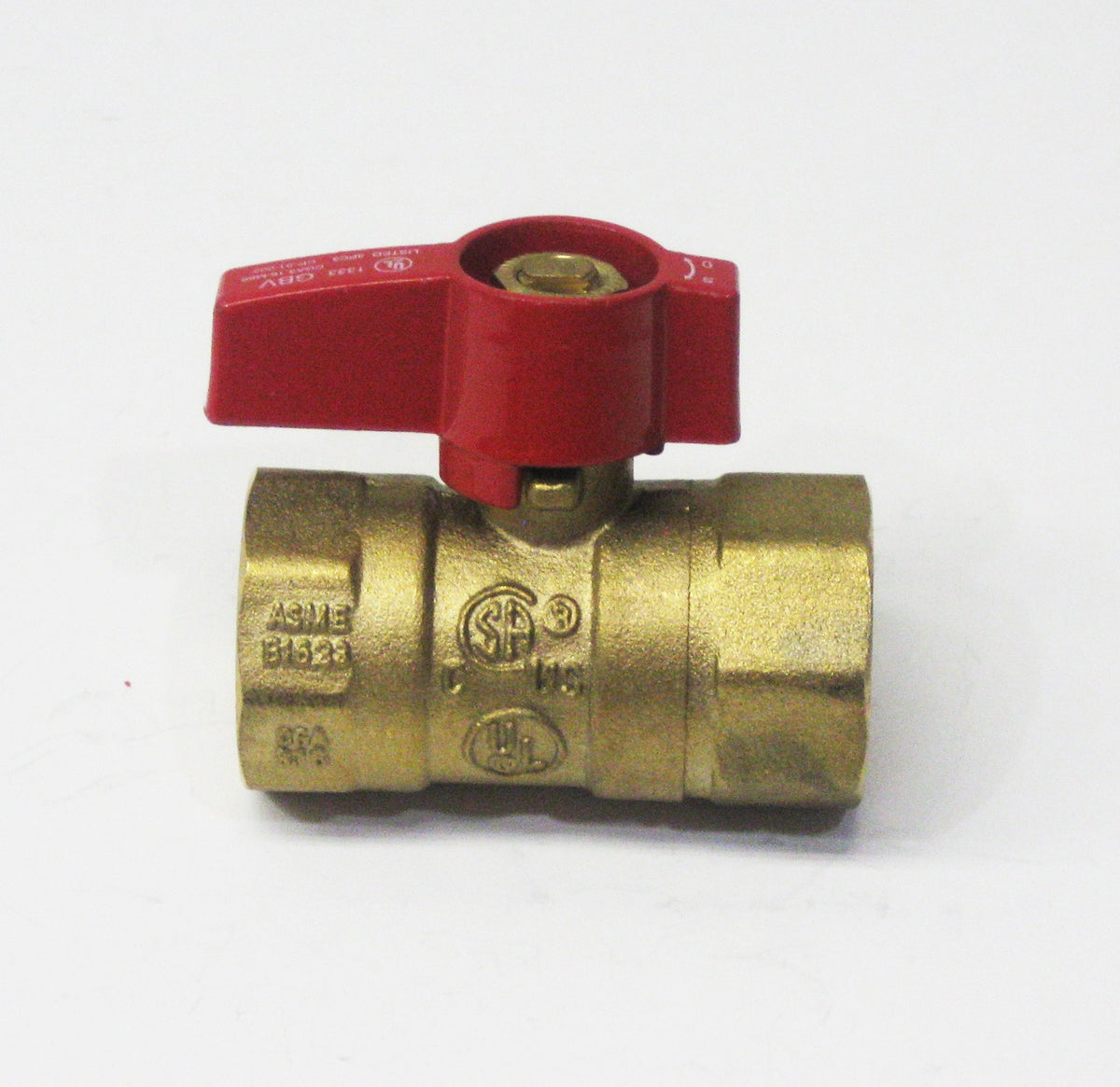 Brass Gas Cock Ball Valve 3/4" FIP Shut Off Valve