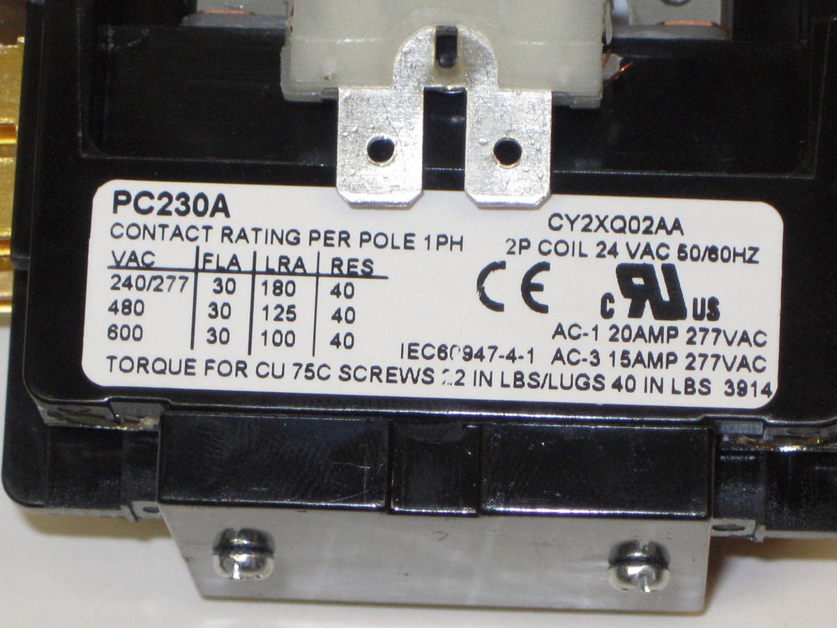 PC230A Contactor Double Two Pole 30 Amps 24 Volts for Air Conditioner Heat Pump