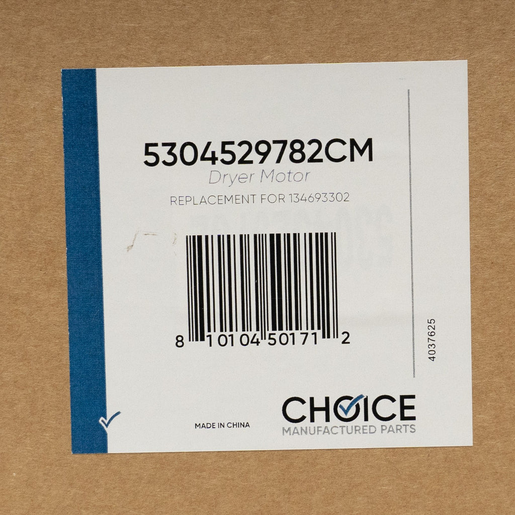 Choice Parts for Electrolux Frigidaire 5304529782 Clothes Dryer Motor