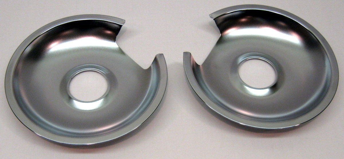Drip Pans & Rings Set for Vintage GE and Hotpoint Ranges 2/6" & 2/8"