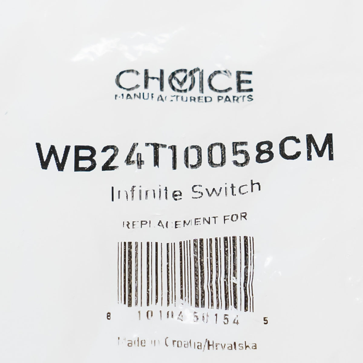 Choice Part WB24T10058 Range Burner Infinite Switch Control for GE