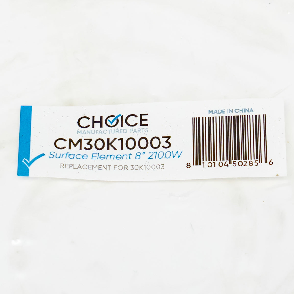 Choice Manufactured Part WB30K10003 for GE Electric Stove Range Burner Eye