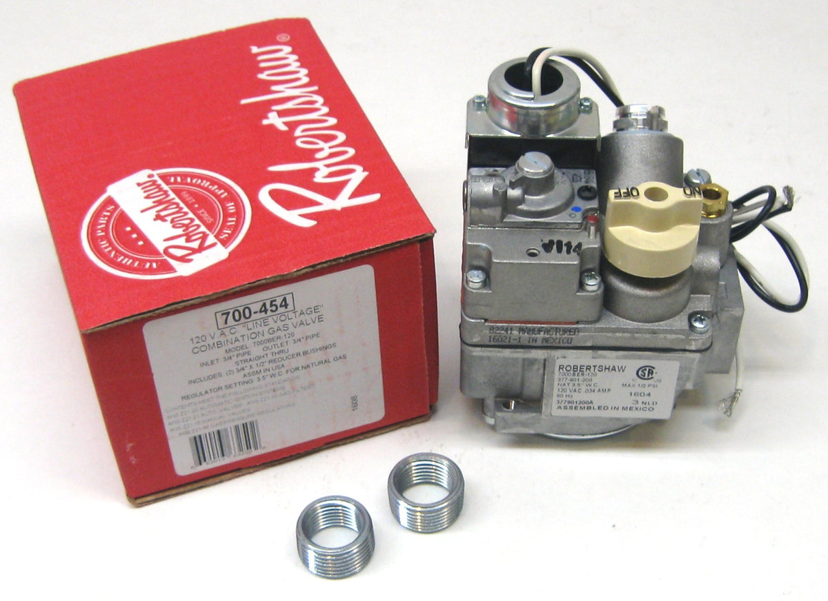 Robertshaw Gas Valve 700-454 7000BER-120 for Market Forge Vulcan 54-1015