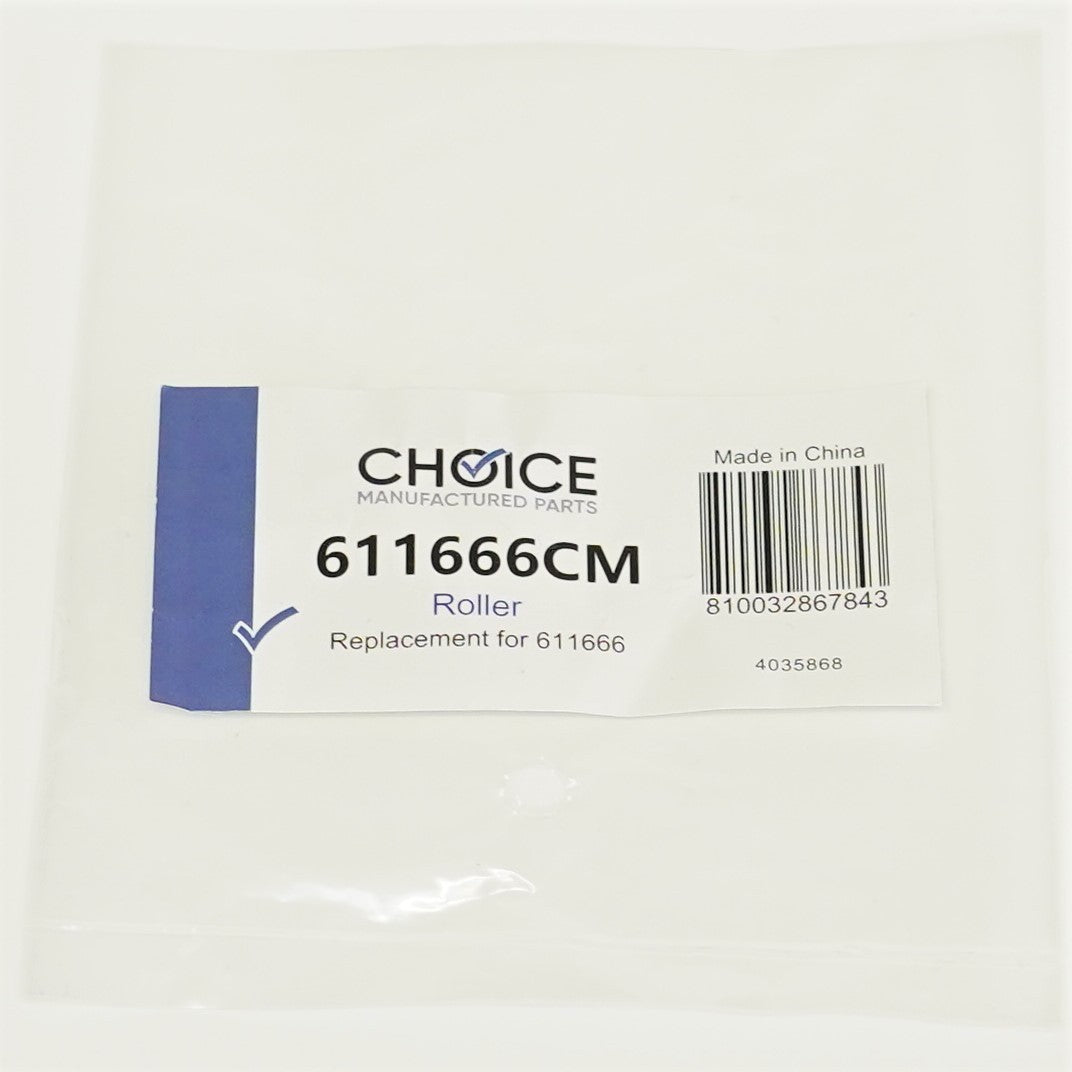 Choice Parts 611666 for Bosch Dishwasher Upper Rack Roller with Axle