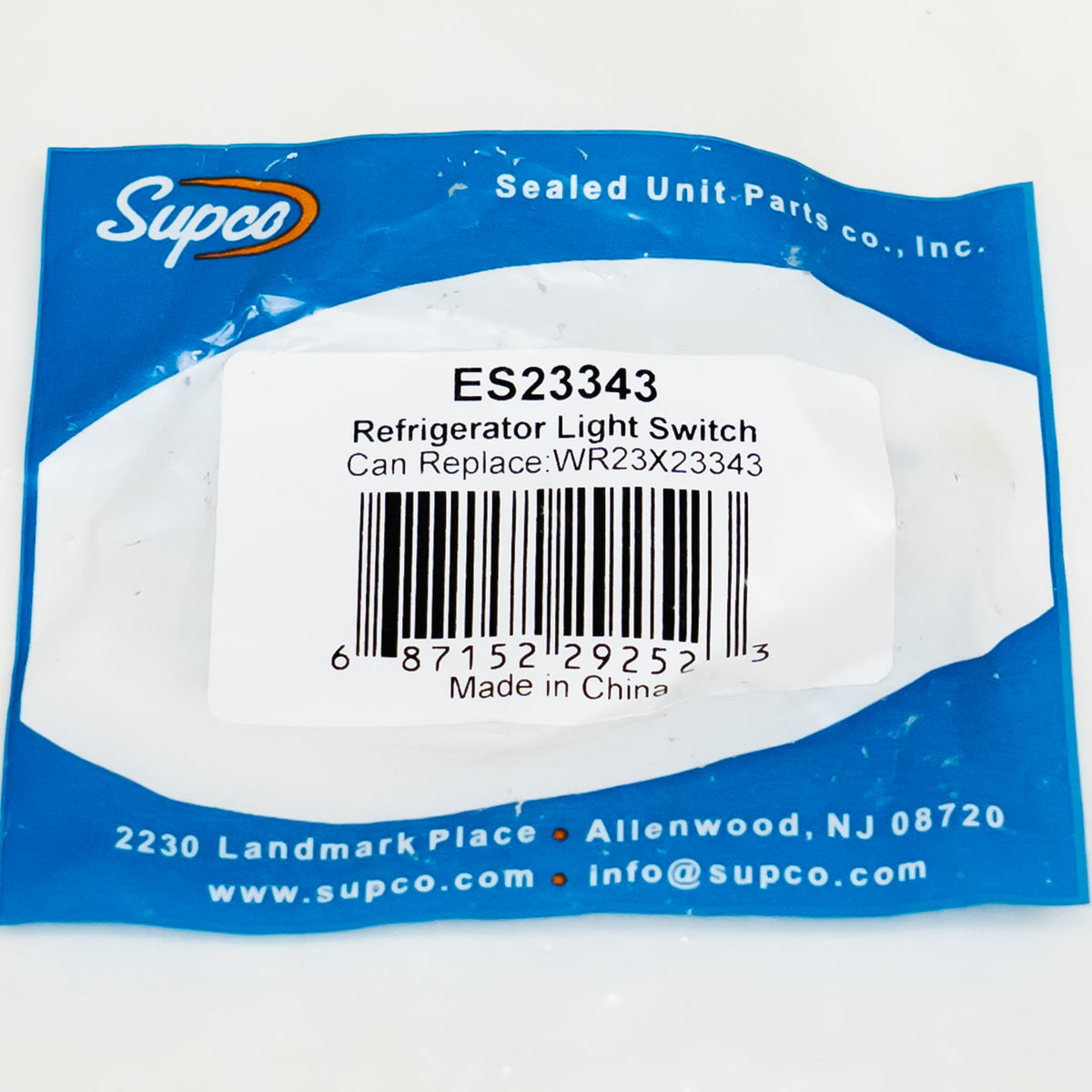 SUPCO ES23343 Refrigerator Door Light Switch for GE WR23X23343