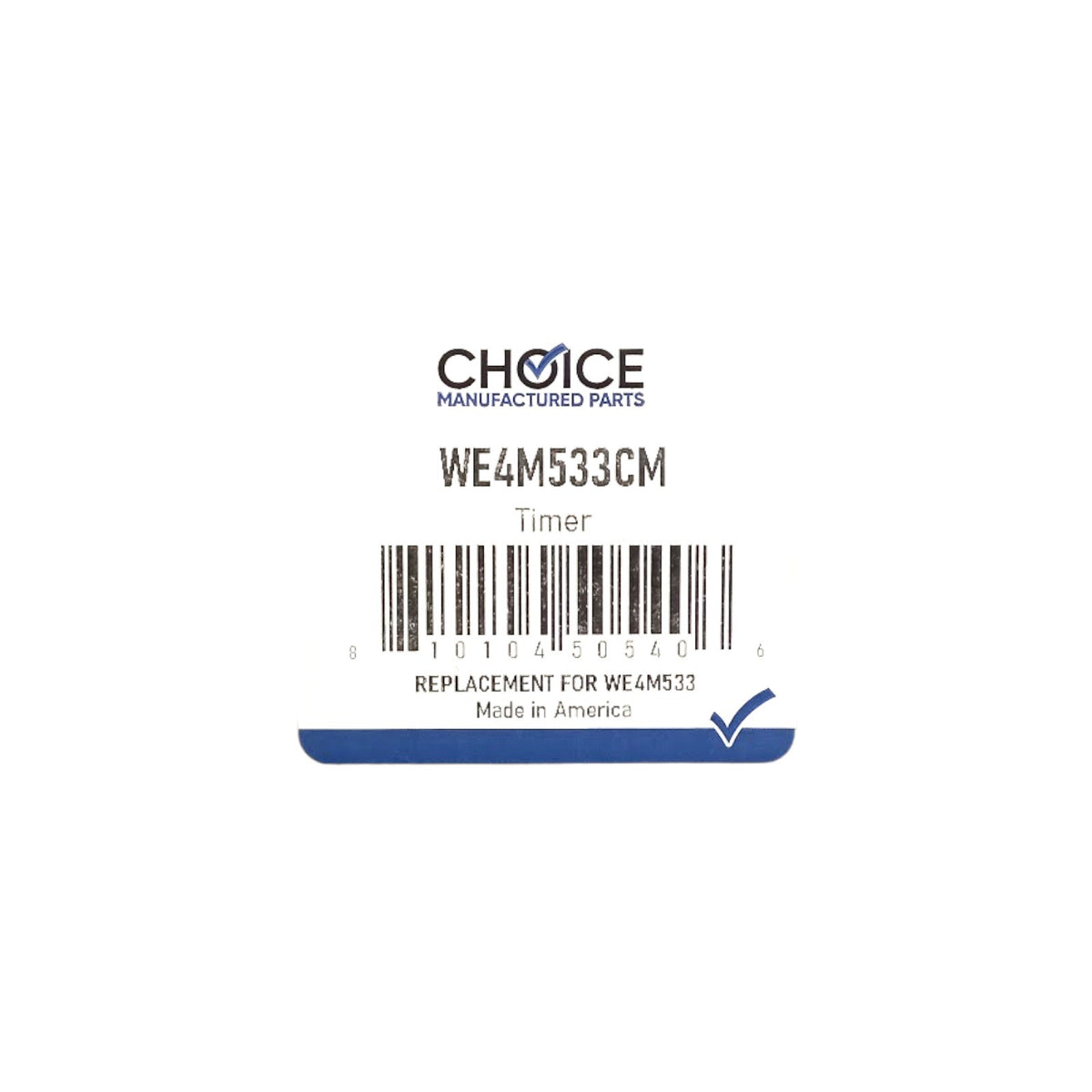 Choice Manufactured Part WE4M533 Timer Control for GE Dryer TMD1EM03 Made in USA