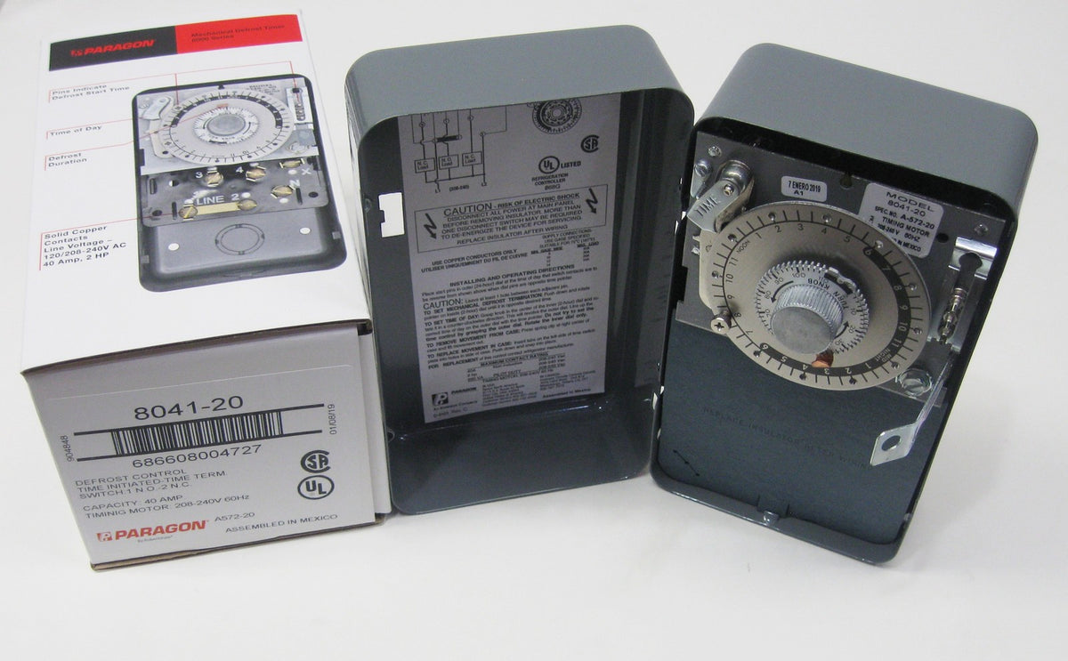 Paragon 8041-20 Defrost Control Commercial Refrigeration Timer