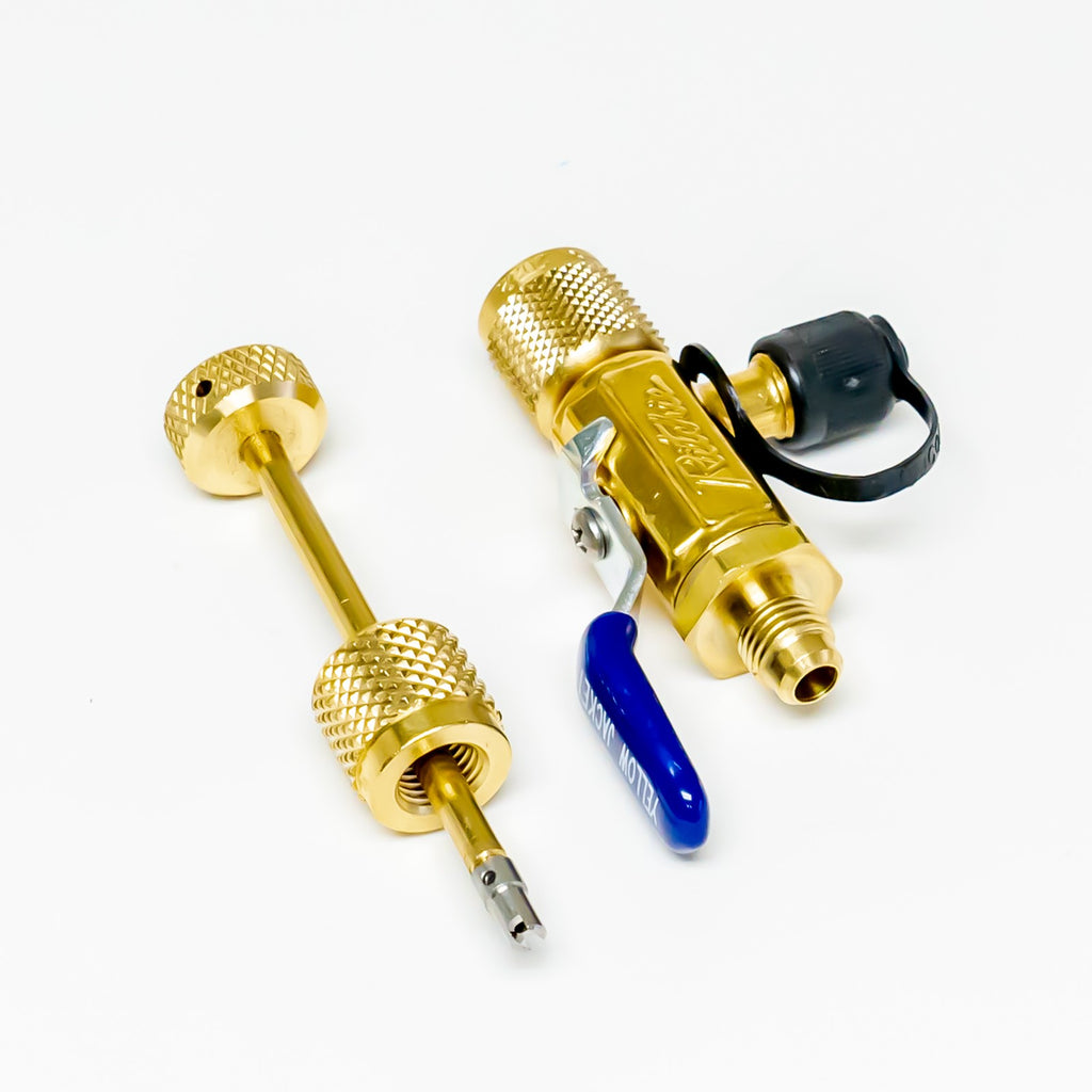 Yellow Jacket 18975 Ball 4 in 1 Vacuum Charge Ball Valve & Core Tool 1/4"