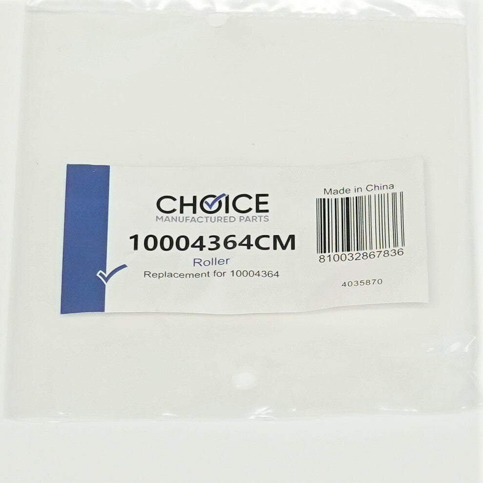 Choice Pack of 4 10004364 for Bosch Dishwasher Lower Rack Rollers with Axles