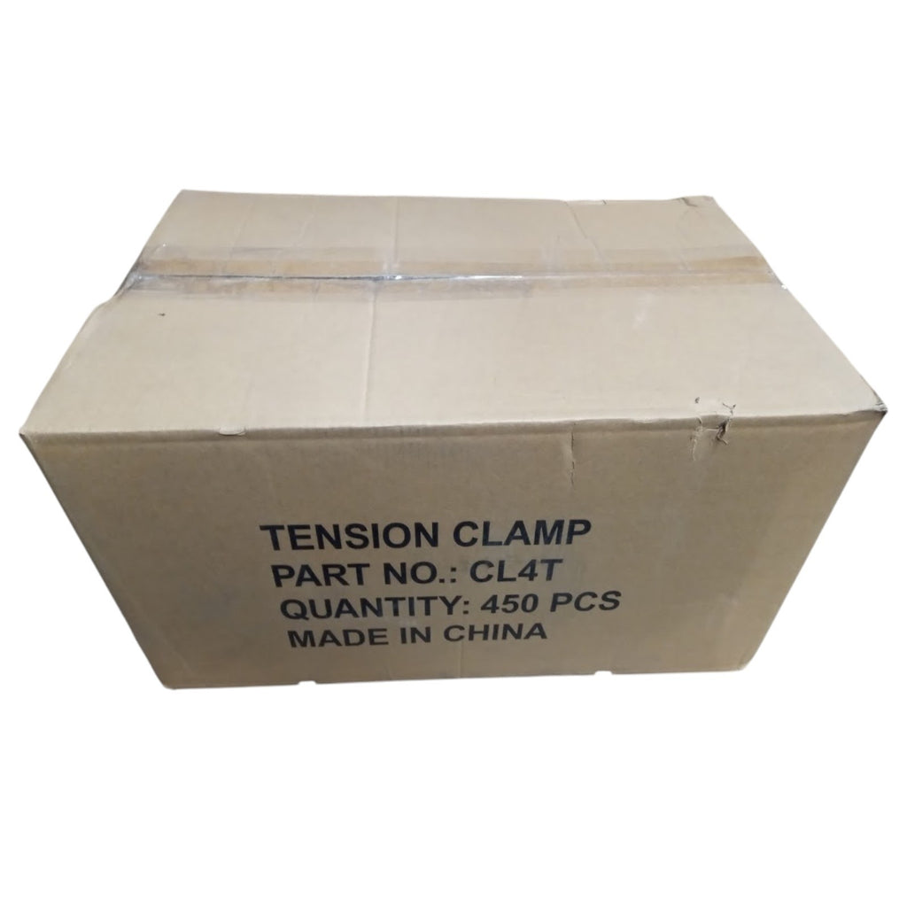 Box of 450 TC4 4 inch Dryer Venting Metal Tension Squeeze Clamps Dundas Jafine