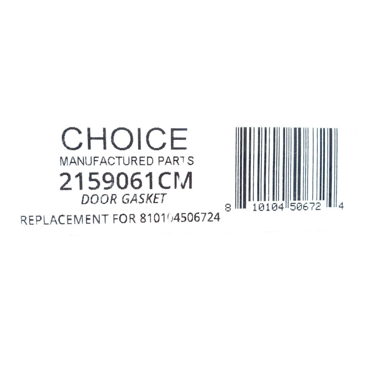 Choice part 2159061 Refrigerator Door Gasket Seal for Whirlpool Kenmore