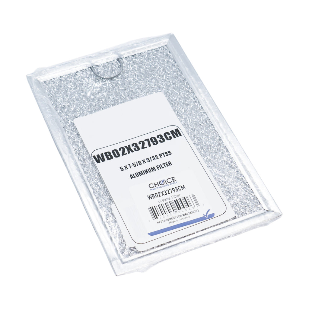 WB02X32793 for GE Range Vent Hood Microwave Aluminum Grease Filter