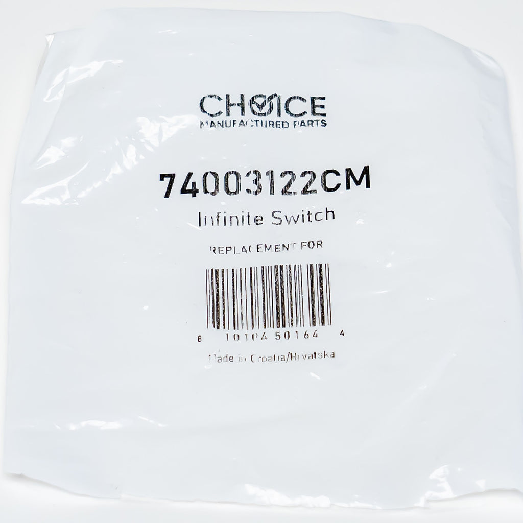 Choice Part 74003122 for Whirlpool Range Stove Burner Infinite Switch