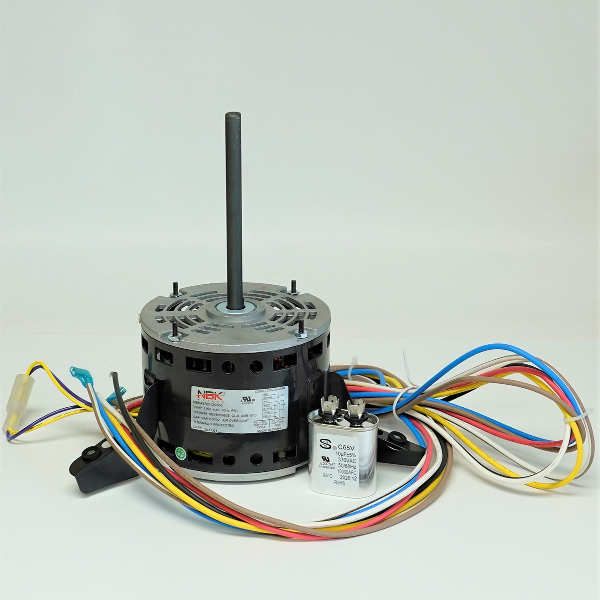 Motor for Carrier HB41TQ113 Goodman B1340021 HVAC 1/3HP 115V 1075 RPM Flex Mount