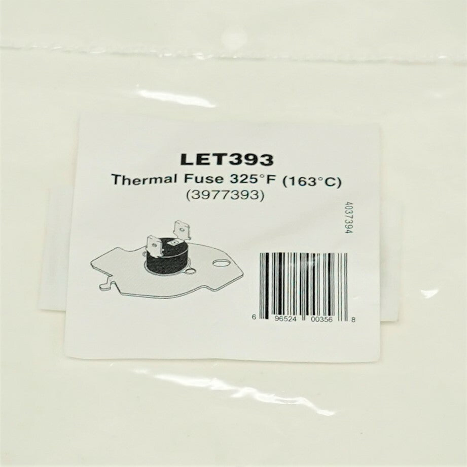WP3977393 for Whirlpool Roper Dryer Thermostat Thermal Fuse 325 degree F