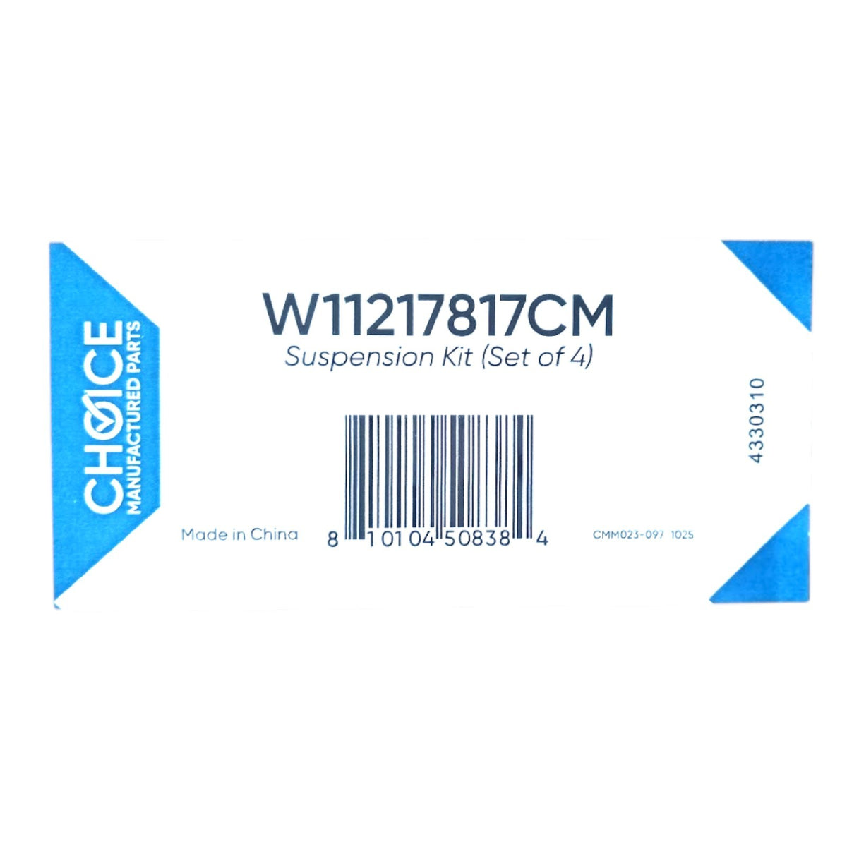 Choice W11217817CM Washing Machine Suspension Rod Kit for Whirlpool